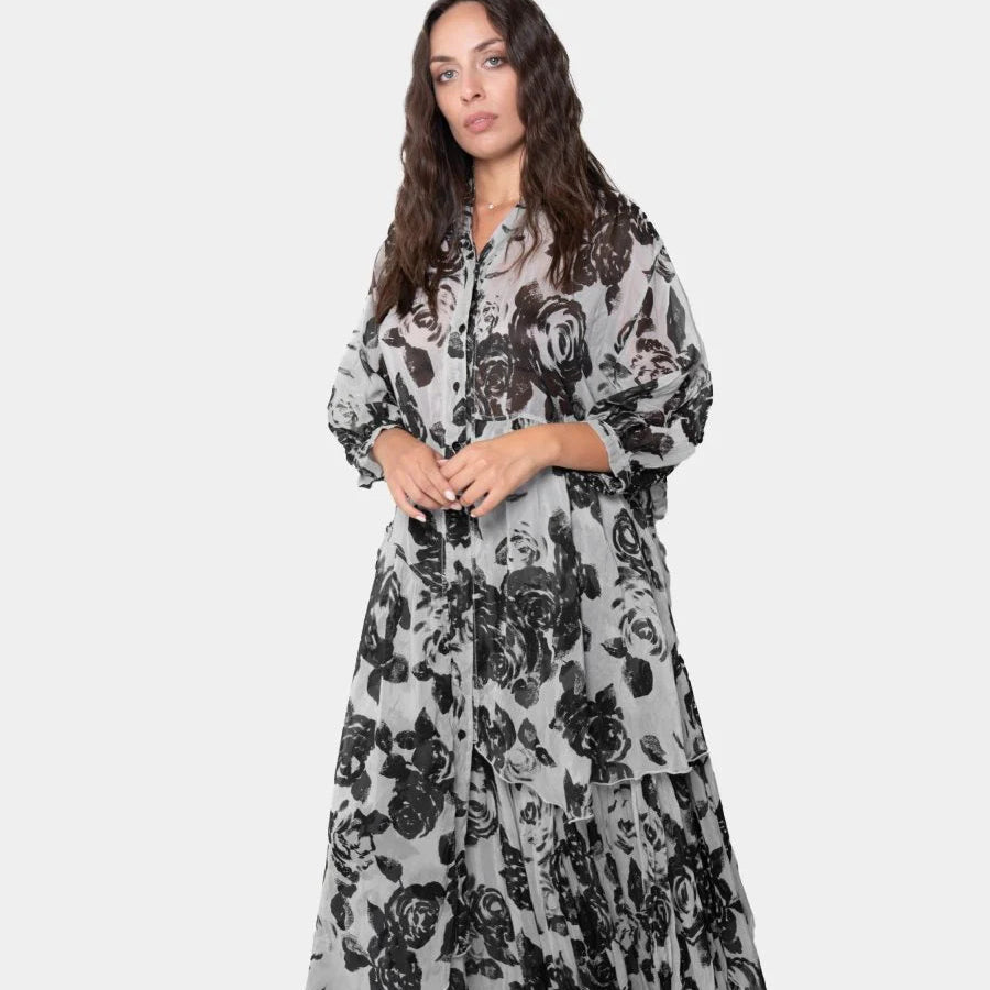 Noa™ Floral Asymmetrical Shirtdress