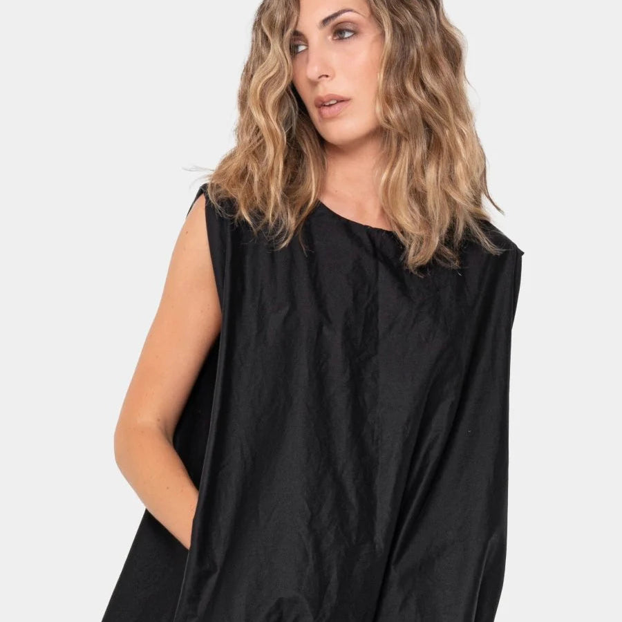 Talia™ Poplin Balloon Tank Dress